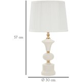 Mauro Ferretti Bijela stolna lampa s tekstilnim sjenilom (visina 57 cm) Caserta – | shoptok.hr
