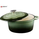 Alpina litoželezni lonec/posoda, 3.8L, zelena | Shoptok.si