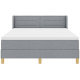  s opruga kutije Svijetlo siva 190 x 140 cm tkanina | shoptok.hr