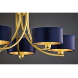 Jupiter 2094 - Luster na lancu ARTHUR 5xE27/15W/230V plavo-zlatni | Eponuda.com