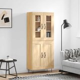  Visoka komoda hrasta sonome 69,5x34x180cm od konstruiranog drva Slike
