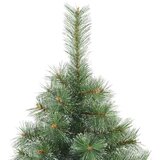 vidaXL Moderna Umjetna Zložljiva Božična Jelka S Snežnimi Cvetica Bela | Shoptok.si