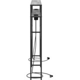  Skladiščni naslon s polico Siva sonoma 140 cm Konstruiran les, (5000142292) | Shoptok.si