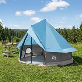 Tipi šator s krovom Plava 250 x 250 cm Poliester i čelik Cijene