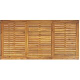 Vanjski Zunanja jedilna miza Siva 160x80x75 cm Jeklo in Masivno leseno Akacijevo | Shoptok.si