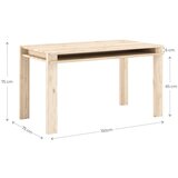 Karup Design Jedilna miza iz masivnega bora 75x150 cm Tuck – | Shoptok.si