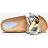 Resti Ladies' blue slippers with decoration at Fixci- Footwear | ePonuda.com