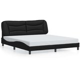  Okvir za krevet bez madraca Hvar crni 180x200 cm od umjetne kože | shoptok.hr