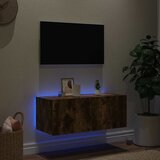  Zidni TV ormarić s LED svjetlima boja hrasta 80x35x31 cm | Eponuda.com