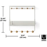 Umbra stenski regal bela, barve bukve | Shoptok.si