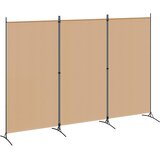  3-panelni pregradni zid Bež 260 x 180 cm Tkanina | shoptok.hr
