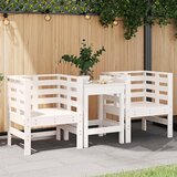 vidaXL Vrtne stolice 2 kom bijele 61 5x53x71 cm od masivne borovine Cijene