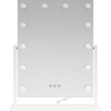  LED Ogledalo za Toaletni Stolić Bijela 44 x 10 x 53 cm | Eponuda.com