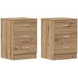vidaXL Nočne omarice 2 kosa Artisan hrast 38x35x55 cm inženirski les, (5000298674) | Shoptok.si