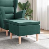  Stolac s drvenim nogama tamnozeleni od tkanine | shoptok.hr