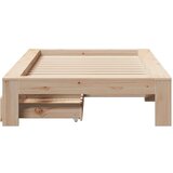 vidaXL Posteljni okvir brez vzmetnice 90x200 cm trdna borovina | Shoptok.si