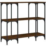  Konzolni stol smeđa boja hrasta 102x35x90 cm konstruirano drvo | shoptok.hr