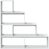 vidaXL Pregrada za knjige 4 razine bijeli 143,5 x 29 x 143,5 cm drvena | shoptok.hr
