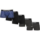 Urban Classics Men's Boxer Shorts 5-pack anchor aop+blk+blk+cha+cha | shoptok.hr