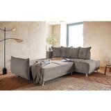 Miuform Svjetlo smeđa sklopiva kutna garnitura od samta (s desnim kutom) Lazy Lukka – | shoptok.hr