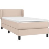  Krevet s oprugama i madrac cappuccino 90x190 cm od umjetne kože | shoptok.hr