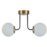 Opviq pablo 2 li eskitme beyaz Camlı avize whitegold chandelier | ePonuda.com