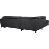 MID.YOU KOTNA SEDEŽNA GARNITURA, velur črna | Shoptok.si