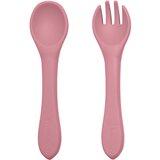 Petite&Mars Silikonska žlica i vilica 6 m+ Take&Match, Dusty Rose Cijene