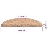  Prostirke za stepenice 30 kom 56x17x3 cm zlatne poluokrugle - Zlatno 56 x 17 x 3 cm 30 Zlatno | shoptok.hr