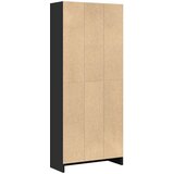  Regal za knjige crni 60x24x143 cm od konstruiranog drva | shoptok.hr