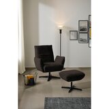 Dieter Knoll FOTELJ, temno rjava tekstil | Shoptok.si