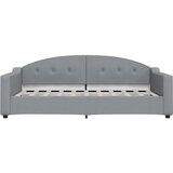  Dnevni krevet na razvlačenje svjetlosivi 100x190 cm od tkanine | shoptok.hr