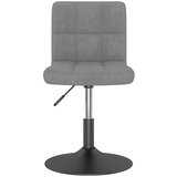 Furnova Vrtljiv jedilni stol svetlo siv žamet, (21929581) | Shoptok.si