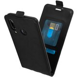 AVIZAR vertikalna preklopna torbica iz sintetičnega usnja za huawei P20 lite – črna, (20526337) | Shoptok.si