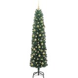 vidaXL Umestno božično drevo Zelena 210 cm PVC in Jeklo in Plastika | Shoptok.si