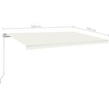 Tenda na ručno uvlačenje 500 x 300 cm krem | Eponuda.ba