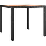  3-dijelni vrtni bistro set od poliratana s jastucima crni | shoptok.hr