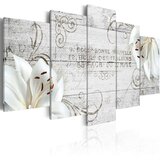  Slika - White lilies on wood 200x100 Cijene
