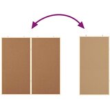  Bilten ploča Smeđa 100 x 100 x 1,4 cm Masivna borovina | shoptok.hr