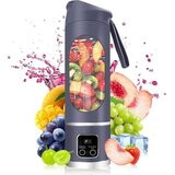 Home & Marker Prenosni blender za smoothie 450 ml, 8 rezil, USB polnjenje 1300 mAh, 3 hitrosti, brezžični mini mešalnik | BLENDGO, (5000265854) | Shoptok.si