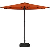  Vrtni Parasol s Podnožjem Pravokutni 2,7 x 2,7 m Poliester Terakota 270 x 270 cm | Shoptok.si