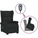  Fotelja na podizanje od tkanine crna | shoptok.hr