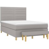  s oprugama i madracem svjetlosivi 140x190 cm od tkanine | shoptok.hr