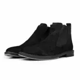 Ducavelli York Genuine Leather and Suede Anti-Slip Sole Chelsea Casual Boots.