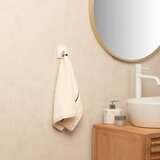Tatay zidna vješalica Iconik 3M 6x4,5x6 cm INOX bijela | shoptok.hr