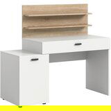 XXXL Pisalna Miza Match, Bela/hrast | Shoptok.si