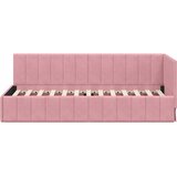  Kutni okvir kreveta Ružičasta 80 cm x 200 cm Baršun | shoptok.hr