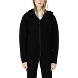 Guess ALLIE SCUBA HOODIE ZIP SWEATSH V3RQ11K7UW2 Crna