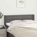  Vzglavje z ušesi temno sivo 147x16x78/88 cm blago, (20737994) | Shoptok.si