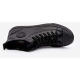 Big Star Men's Lined Zip-up Sneakers Black | Shoptok.si